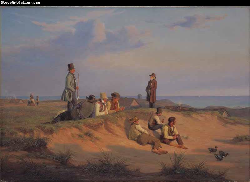 martinus rorbye Men of Skagen a summer evening in fair wheather